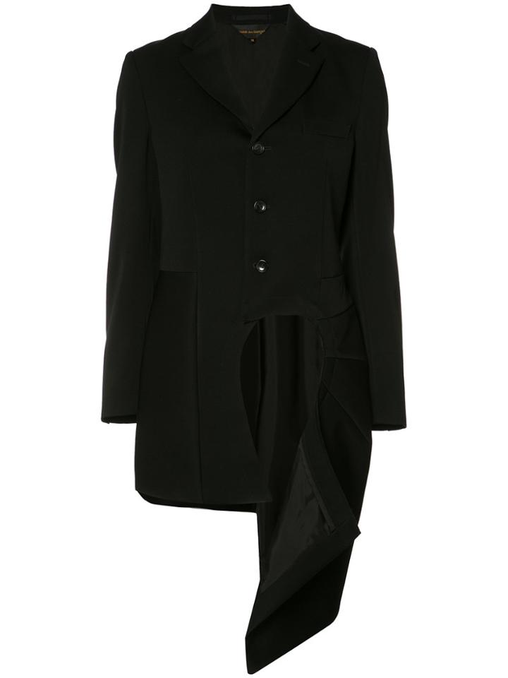 Comme Des Garçons Cutaway Panel Coat - Black