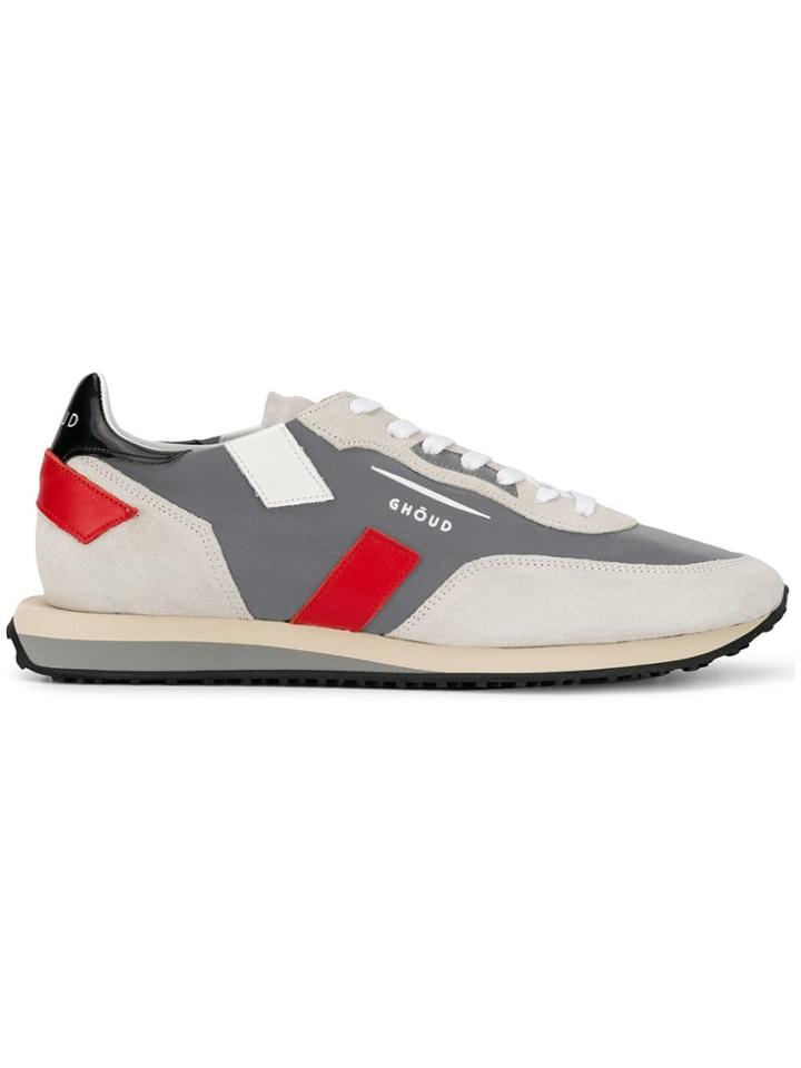 Ghoud Panelled Lace-up Sneakers - Grey