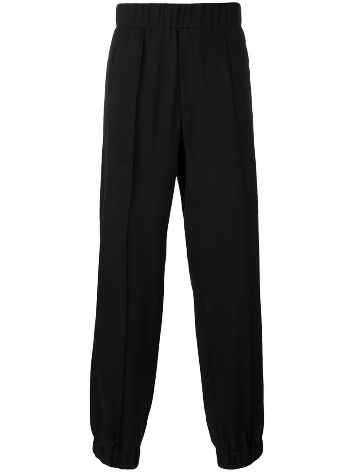 Versace - Pleated Sweatpants - Men - Mohair/wool - 50, Black, Mohair/wool