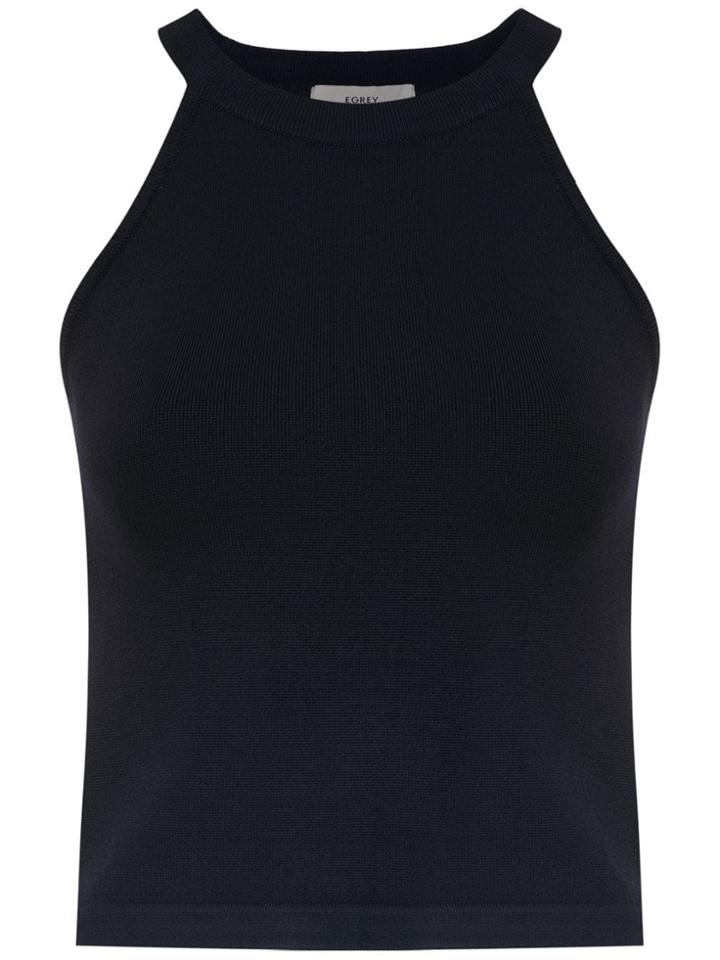 Egrey Cropped Top - Blue