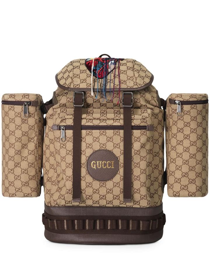 Gucci Large Gg Canvas Backpack - Neutrals