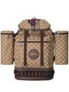 Gucci Large Gg Canvas Backpack - Neutrals