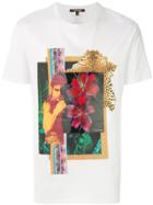 Roberto Cavalli Collage Print T-shirt - White