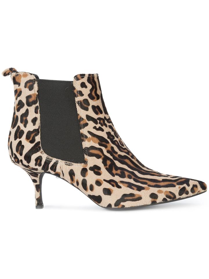 Anine Bing Animal Print Ankle Boots - Multicolour