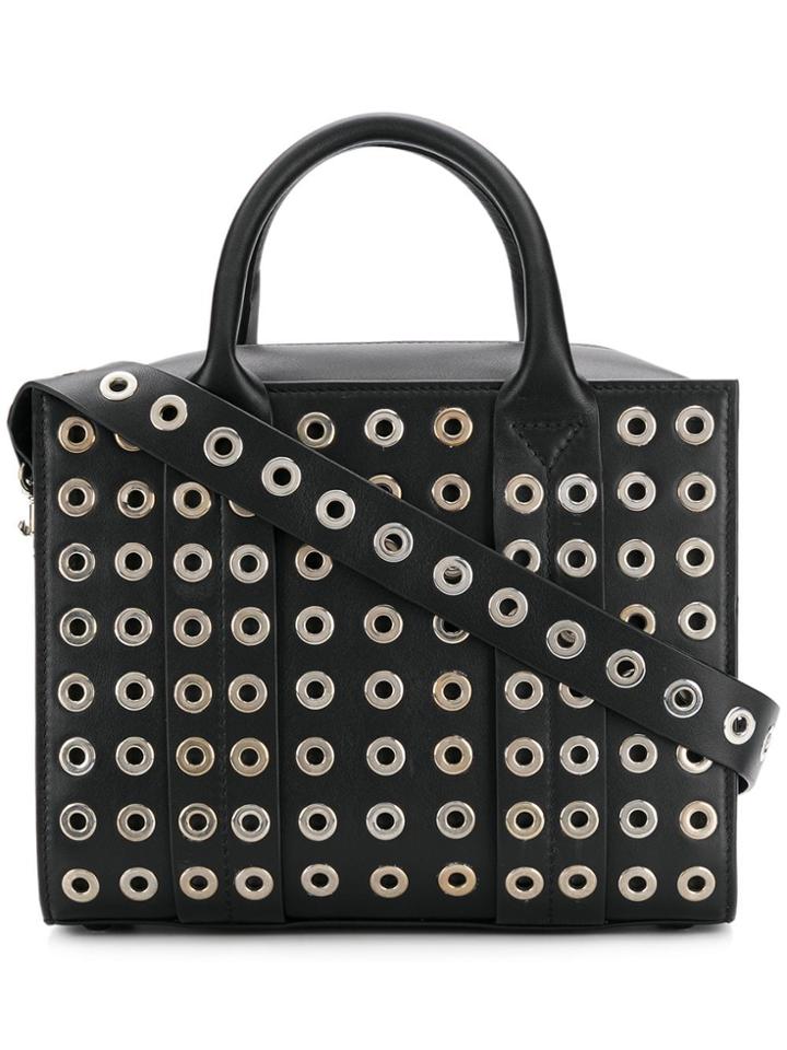 Corto Moltedo Eyelet Detail Shoulder Bag - Black