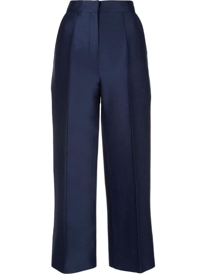Dice Kayek Wide-leg Wool Trousers - Blue
