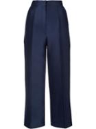 Dice Kayek Wide-leg Wool Trousers - Blue