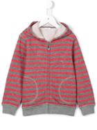Il Gufo Striped Zip Hoodie, Boy's, Size: 12 Yrs, Red