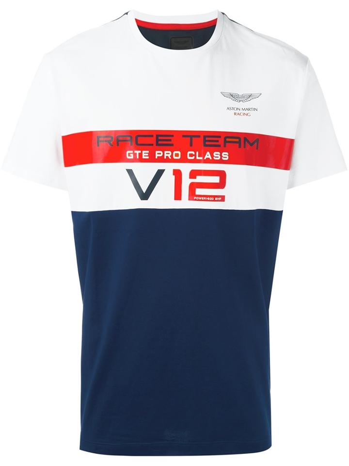 Hackett 'hackett X Aston Martin Racing Collaboration' T-shirt, Men's, Size: Medium, Blue, Cotton