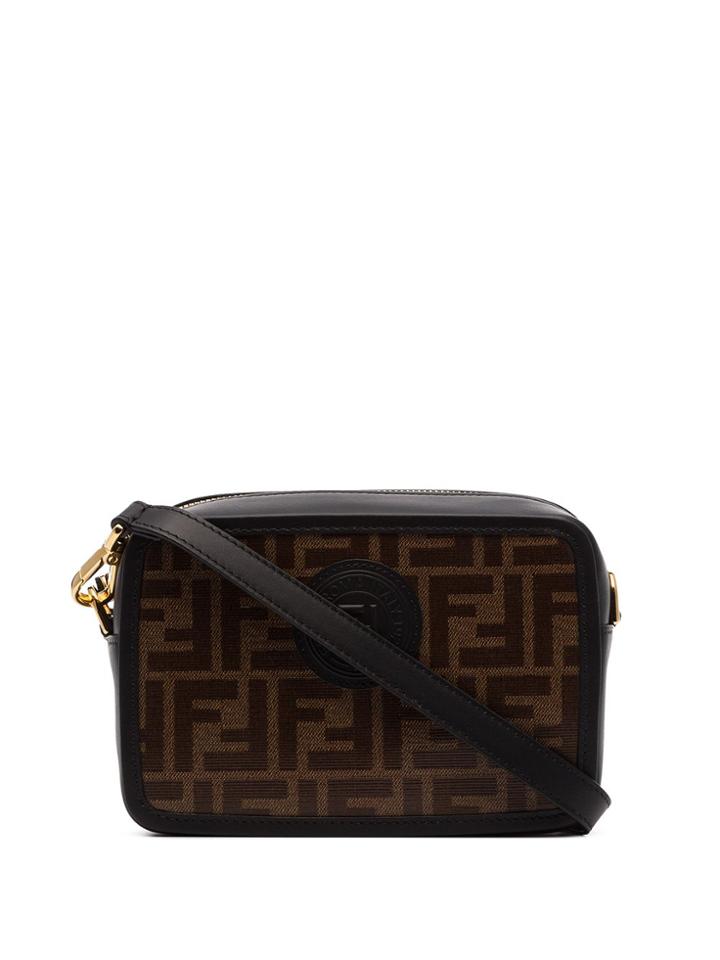 Fendi Logo-print Mini Camera Bag - Black