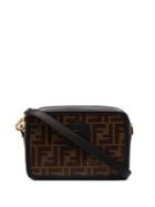 Fendi Logo-print Mini Camera Bag - Black