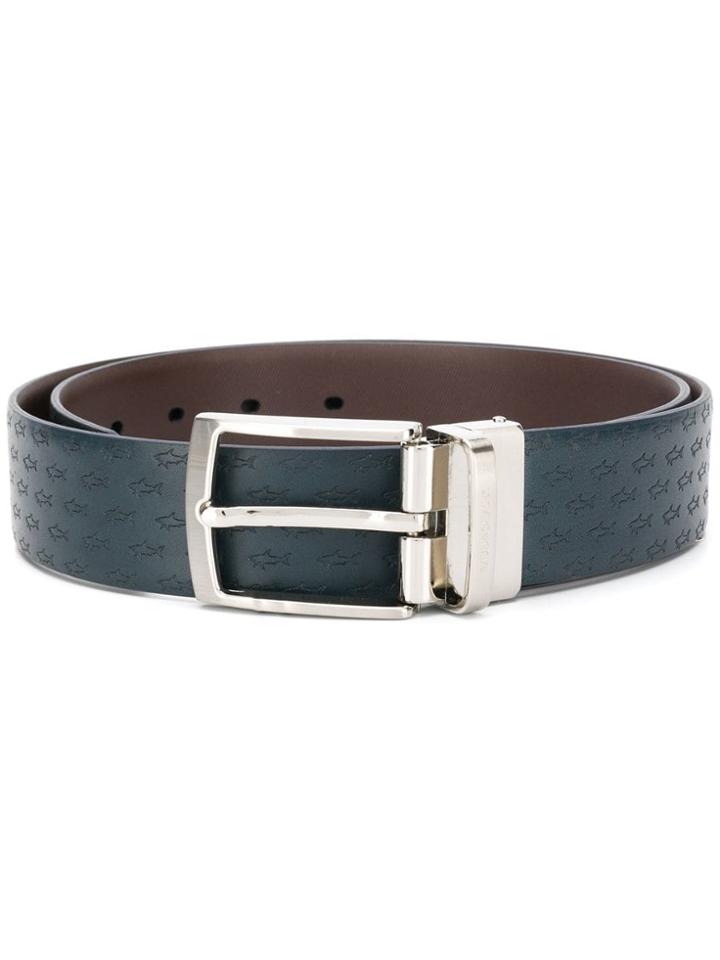 Paul & Shark Logo Belt - Blue