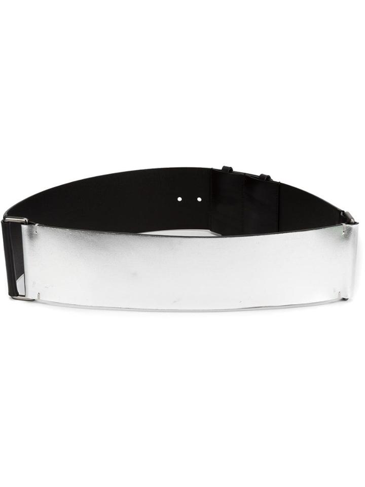 A.f.vandevorst Two-tone Wide Belt - Black