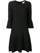 Michael Michael Kors Textured Stretch-jersey Dress - Black