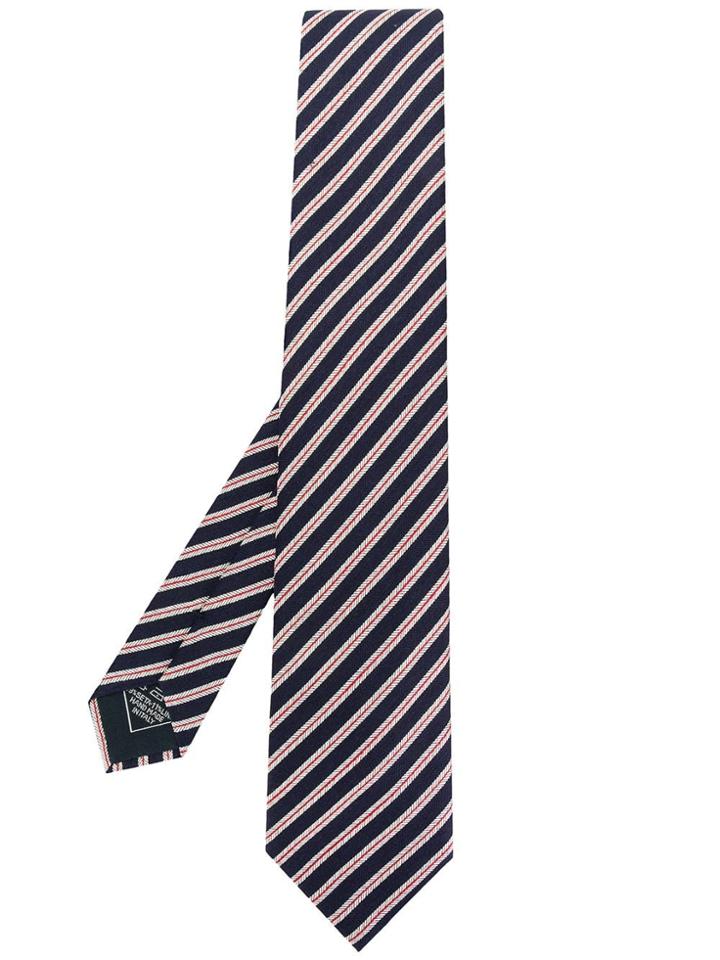Brioni Diagonal Stripe Tie - Blue
