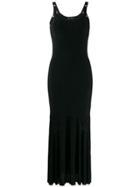 Versace Medusa Ribbon Knit Dress - Black