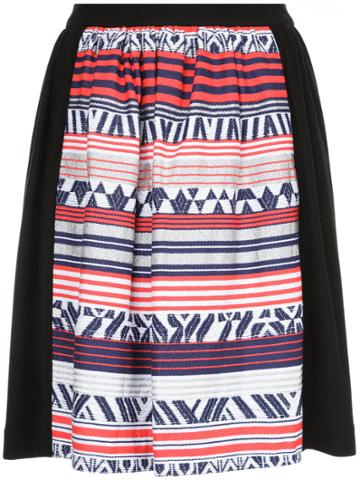 Han Ahn Soon Embroidered Flared Skirt - Multicolour
