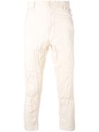 Ganryu Comme Des Garcons Crinkled Trosuers - Nude & Neutrals