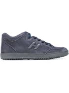 Hogan Panelled Sneakers, Men's, Size: 8, Grey, Rubber/leather