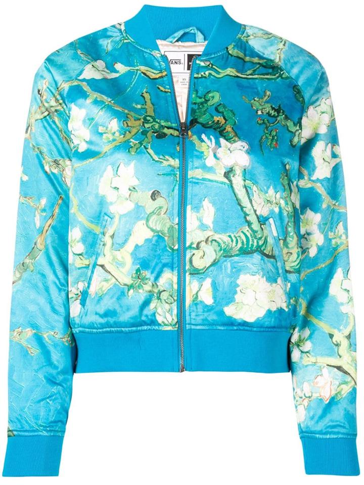 Vans Vans X Van Gogh Museum Almond Blossom Printed Bomber Jacket -