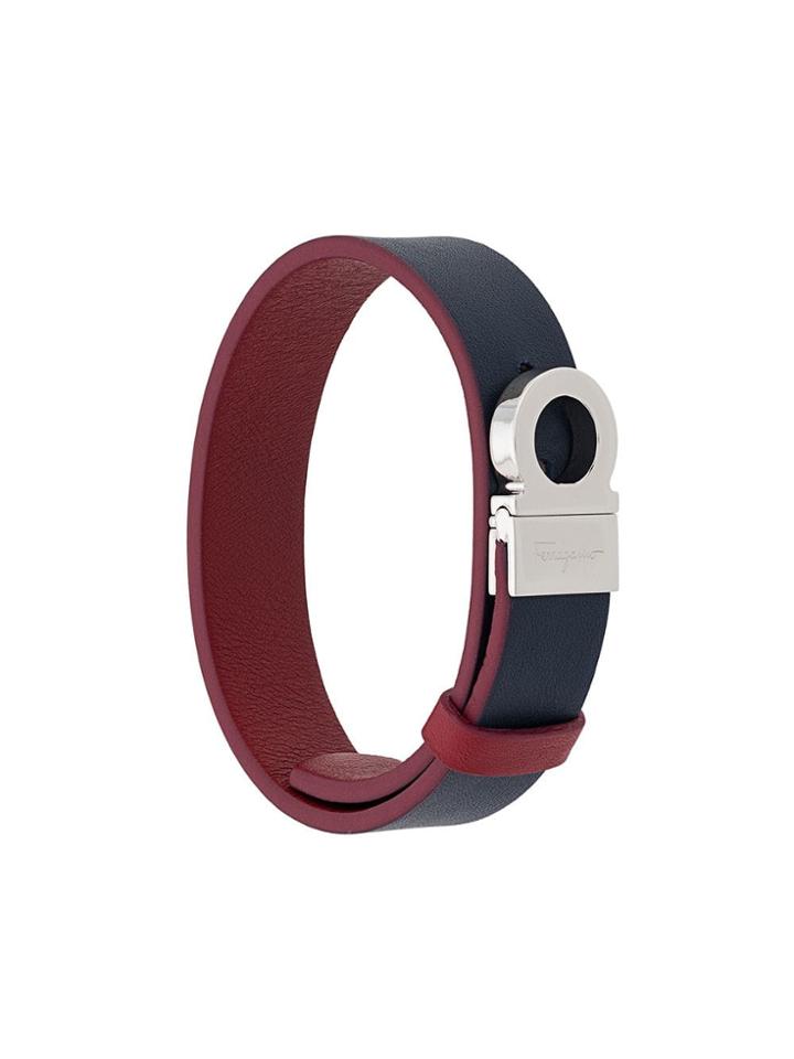 Salvatore Ferragamo Gancio Strap Bracelet - Blue