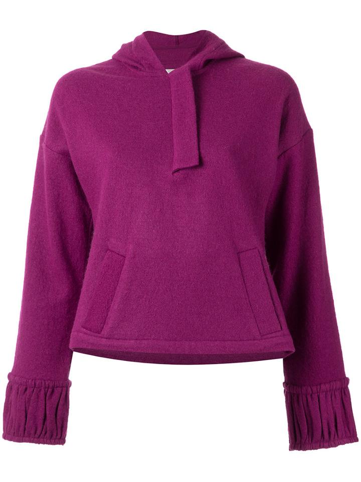 Lilly Sarti - Hoodie - Women - Viscose/wool - 38, Purple, Viscose/wool