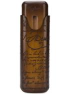 Berluti Embossed Pen Case - Brown