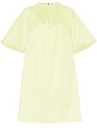 Roksanda Lia Mock Neck Cotton Dress - Yellow