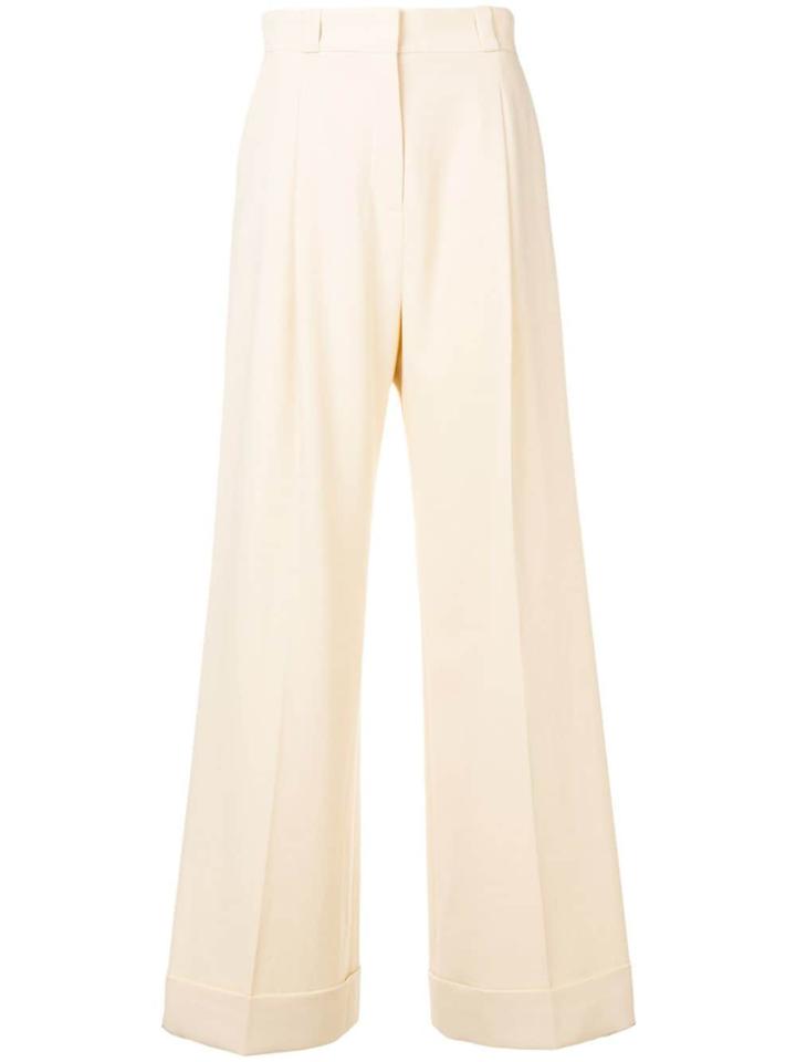 See By Chloé Structured Flare Trousers - Neutrals