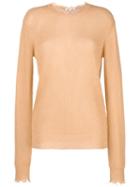 Helmut Lang Long-sleeve Fitted Sweater - Neutrals