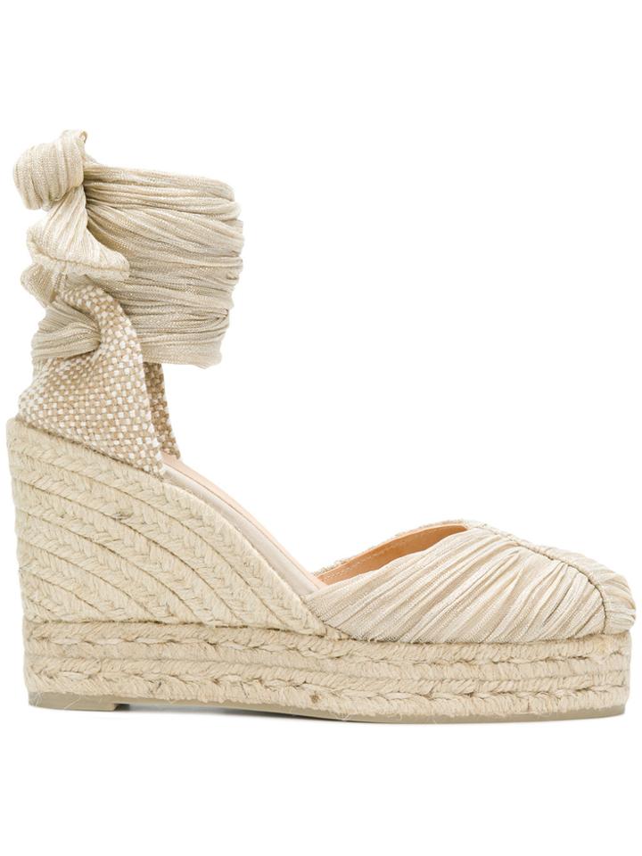 Castañer Ankle Strap Espadrilles - Metallic