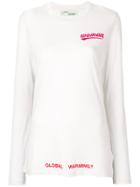 Off-white Rose Print Top