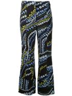 Erdem Flower Print Trousers - Black