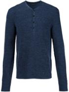 Rag & Bone 'garrett Henley' Sweater, Men's, Size: Small, Blue, Merino