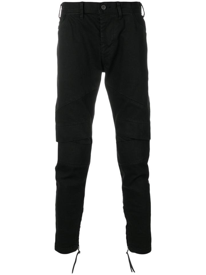 Julius Slim Trousers - Black