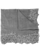 Faliero Sarti 'volta' Scarf, Women's, Grey, Silk/wool