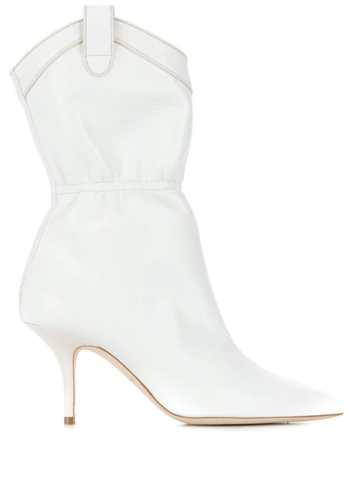 Malone Souliers Stiletto Cowboy Boots - White