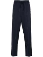3.1 Phillip Lim Pinstriped Track Pants, Men's, Size: Small, Black, Wool