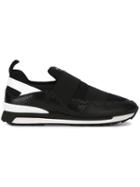 Hogan Rebel Panelled Running Sneakers, Women's, Size: 39, Black, Leather/neoprene/polyester/rubber