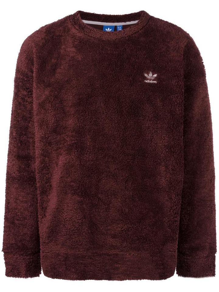 Adidas 'fallen Future' Teddy Sweatshirt, Men's, Size: Large, Brown, Polyester