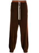 Gucci Velour Track Pants - Brown