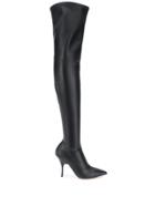 Rochas High Stretch Fit Boots - Black