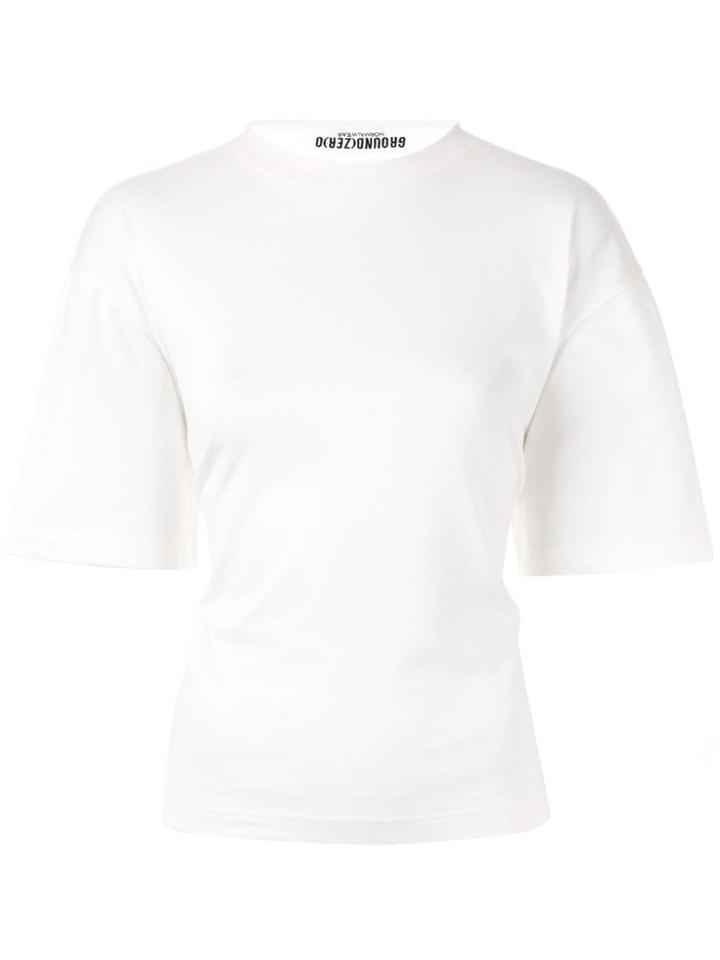 Ground Zero Dropped Shoulder T-shirt - White
