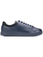 Ea7 Emporio Armani Leather Low-top Sneakers - Blue