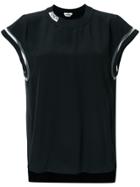 Fendi Branded Collar T-shirt - Black