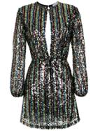 Nk Cut Out Detailed Sequined Dress - Multicolour