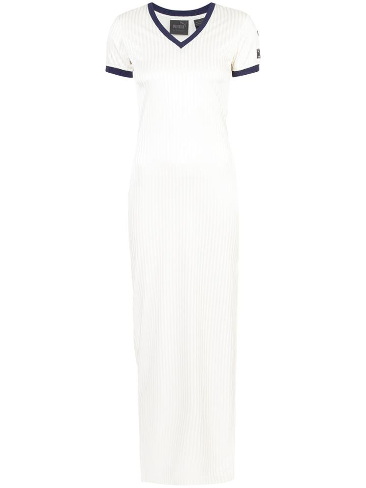 Fenty X Puma V-neck T-shirt Dress - White