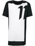11 By Boris Bidjan Saberi Bicolour T-shirt - Black