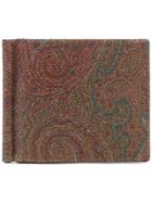 Etro Paisley Print Wallet - Red