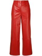 Nanushka Africa Cropped Trousers - Red